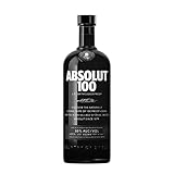 Absolut Vodka 100 – 50 Vol.-Prozent Edel-Vodka in eleganter, schwarzer Flasche – Luxuriöses Genusserlebnis – 1 x 1 l | 1l (1er Pack)