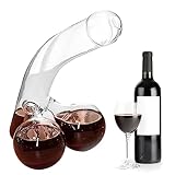 Lustiger Dekanter Whisky Karaffe Set, Dekanter Rotwein Einzigartiger Glasbehälter für Scotch Whisky Wein Dekantierer Glaskaraffe Weindekanter, 550ML Weinkaraffe Lustiges Geschenk für Ihre Lieb