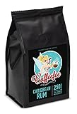 Caffeefee Carribean Rum, aromatisierter Röstkaffee aus 100% Arabica, gemahlen, mild geröstet, veredelt mit feinem Aroma, 250