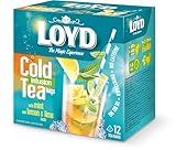 LOYD® Eistee Zitrone Limette Minze - 1 Box - 1 x 12 Teebeutel - 1 x 30g - Ice Tea Lemon Lime Mint - Aromatisiert Obst Frucht Früchte Fruit Tea - Sommerliche Eisteev