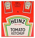 Heinz Tomato Ketchup Classic – Tomatenketchup in Portionsbeutel – 100 x 17 m